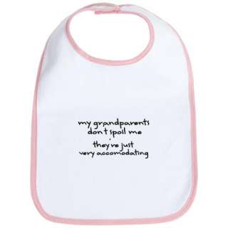 Grandparents Dont Spoil Me Bib by mommyboutique  70975513