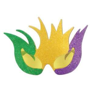  Glittered Mardi Gras Mask Fanci Frames Case Pack 42