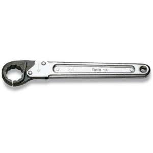 Beta 120 32mm Ratcheting Box End Wrench, 12 Point, Chrome Plated 