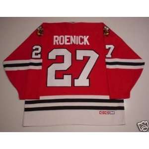  Jeremy Roenick Chicago Blackhawks Jersey 1992 Cup Patch 