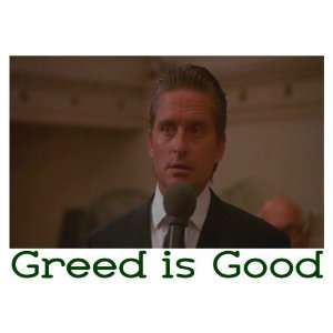  Wall Street Douglas Greed is Good Classic 80s Movie 