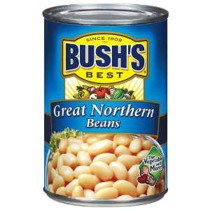 Bushs Great Northern Beans, 15.8oz (Pack of 12)  Grocery 