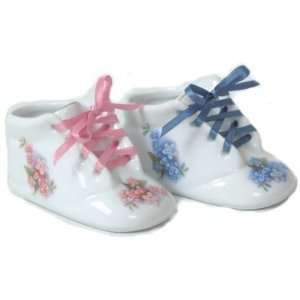  Personalized Porcelain Baby Shoe Keepsake   Forget Me Nots 
