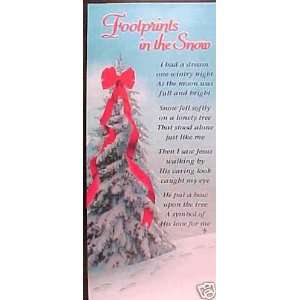  Footprints in the Snow Bookmark