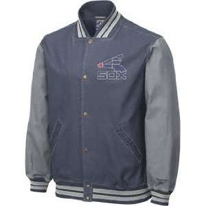  Chicago White Sox Cooperstown Washed Canvas Jacket Sports 