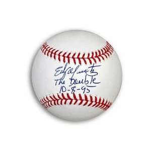  Edgar Martinez Autographed Ball   with The Double 10 8 95 
