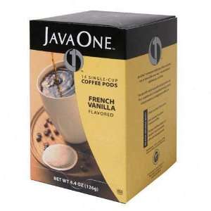 JAV70406   Java One Single Cup Coffee Pods, French Vanilla, 14 Pods 