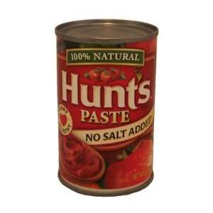 Hunts Tomato Paste   No Salt Added 100% Natural 6oz  