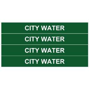 CITY WATER Water ____Water Pipe Tubing Labels 
