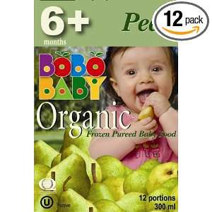 Bobobaby 6+ Months Pear, 12 Servings, 10.15 Ounce Boxes (Pack of 12)