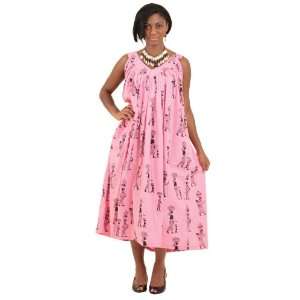  Ethnic Print Sundress   Coral 