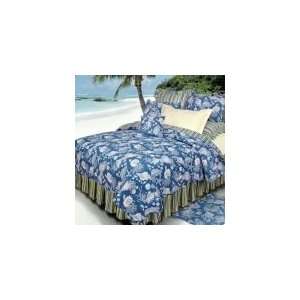  Blue Shells King Size Quilt Bedding