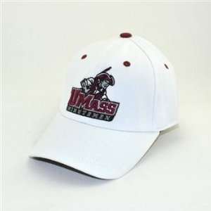   Amherst Minutemen UMass NCAA White 1 Fit Hat