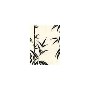  Bamboo Shoots Black on White Wallpaper in Ink   Black 