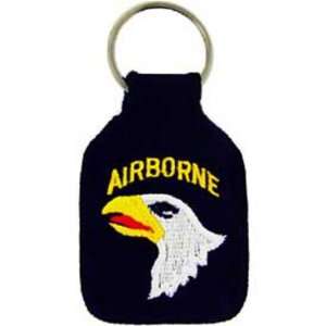  U.S. Army 101st Airborne Logo Keychain 2 3/4 Automotive