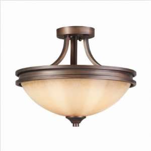 Golden Lighting   1051 SF SBZ   Hidalgo Semi Flush Mount in Sovereign 