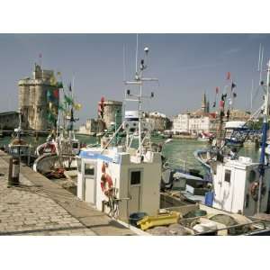 Fishing Boats in the Harbour, La Rochelle, Poitou Charentes, France 