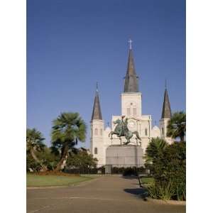  Spires of Christian Cathedral, St. Louis Cathedral, New 