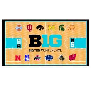  NCAA Big 10 Conference All Teams 28 by 52 Inch Floor Mat 