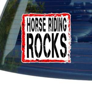  Horse Riding Rocks   Window Bumper Laptop Sticker 