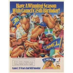  1988 Joe Camel Friends Winning Season Camel Cigarette 75th 