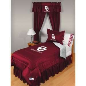  Oklahoma Sooners NCAA Locker Room Collection Twin Bed 