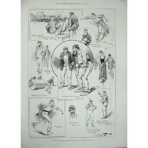    1896 Cricket Match Sport England Australia Oval Men