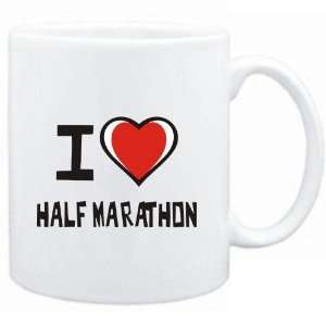  Mug White I love Half Marathon  Sports Sports 
