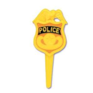  12 pc Police Officer Badge Cupcake Picks 