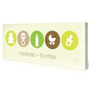  Babyrama Twins or Siblings Personalized Canvas   Kids Wall 