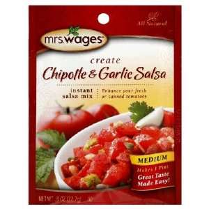 Mrs Wages, Chipotle & Garlic, Clip Strip, 0.80 OZ (Pack of 12)  