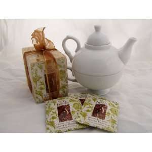 Gift Set Tea for One with Silken Teabag  Grocery & Gourmet 