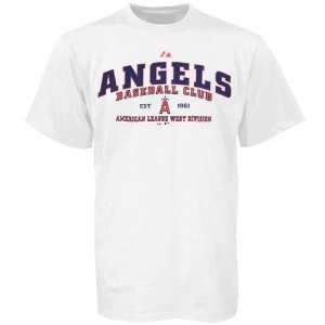  Majestic Anaheim Angels White Youth Fan Club T shirt 