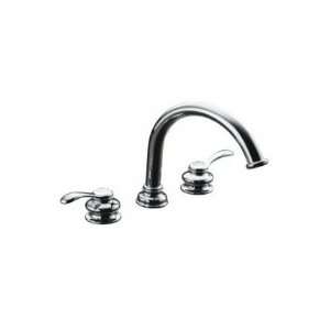 Kohler deck mount bath faucet trim w/ lever handles K T12885 4 CP 