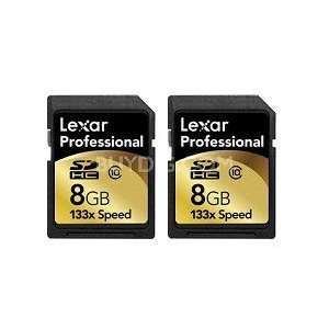   LSD8GBCRBNA1332 Professional 8 GB 133x SDHC Memory Card (2 Pack