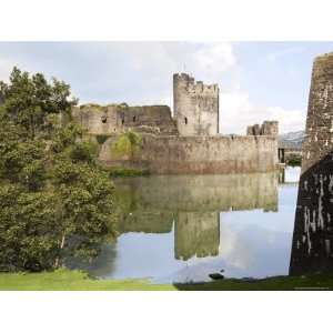  and Main Gatehouse, Caerphilly Castle, Dating from the 13th Century 