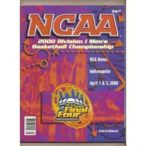  2000 NCAA Final Four Game Program 