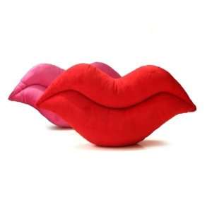 Sexy Velvet Lips Shaped Cushion 