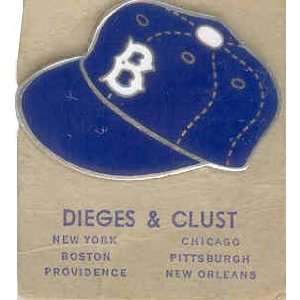   Dodgers Cap Pin w Threaded Post by Dieges & Clust