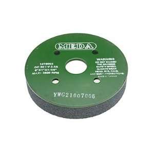 Meda 6 x 1 x 1 1/4, 100I Plate Mounted Silicon Carbide Green Grinding 