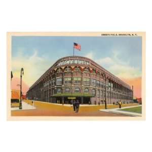  Ebbets Field, Brooklyn, New York Sports Premium Poster 