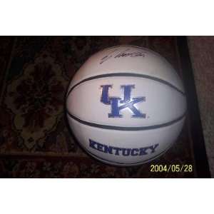  Enes Kanter autographed Kentucky F/S Logo basketball 