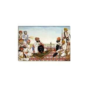  Thakur Dawlat Singh Among Courtiers Canvas Giclee Art 