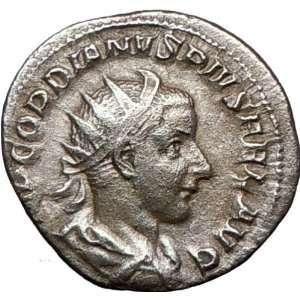   240AD Authentic Rare Ancient Silver Roman Coin VIRTUS 