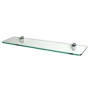 Dolle Shelving 24 x 6 Clear Glass Rectangle Shelf Kit with Two Jam 