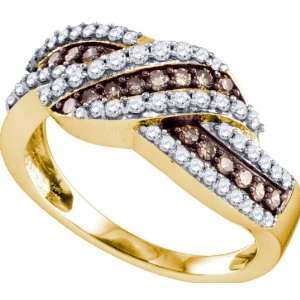  Magnificent Ring Amazingly Designed in 10K Two Tone Gold 