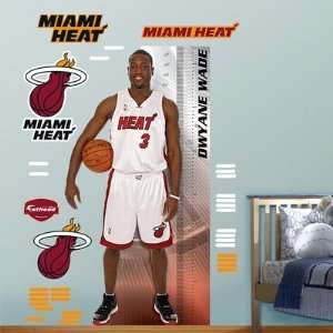  Dwyane Wade Miami Heat Growth Chart Fathead NIB 