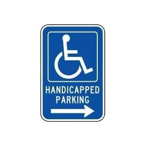  HANDICAPPED PARKING       (W/GRAPHIC) Sign 18 x 12 