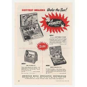 1955 Amsco Toys Soft Drink Stand Fixit Simoniz Kits Print Ad 