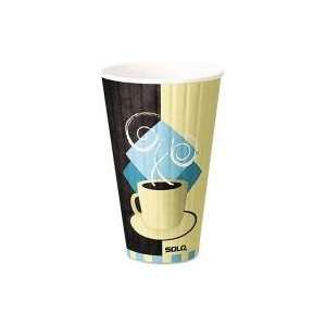  SOLO Duo Shield Hot Insulated 20 oz Paper Cups, Beige, 350 
